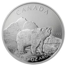 1 oz Ag Maple Leaf - Grizzly 2011 5 CAD