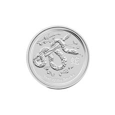 1 oz Ag Lunar II Snake 2013