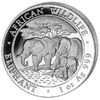 1 oz Ag African Wildlife Elephant 2013